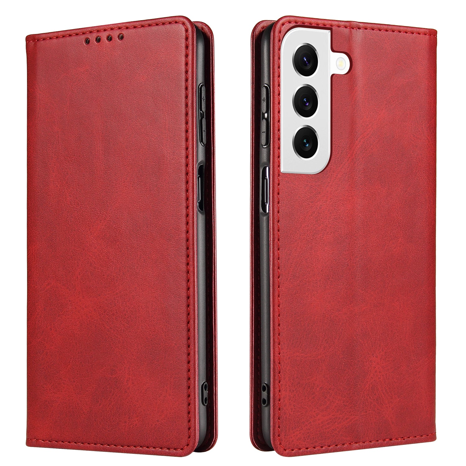 For Samsung Galaxy S23 Leather Cell Phone Case Stand Calf Texture Magnetic Closure Phone Cover with Wallet For Samsung Galaxy S23 Leather Cell Phone Case Stand Calf Texture Magnetic Closure Phone Cover with Wallet